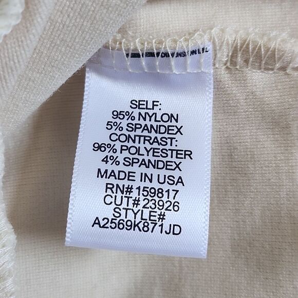 Altar'd State NWT Ivory Strapless Tube Top, Lace Overlay, Tie Bow, Small - Picture 6 of 9